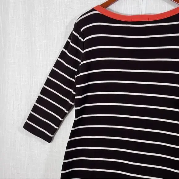 Lauren Ralph Lauren Cotton Striped Sheath Shirt Dress Size L - Picture 12 of 13